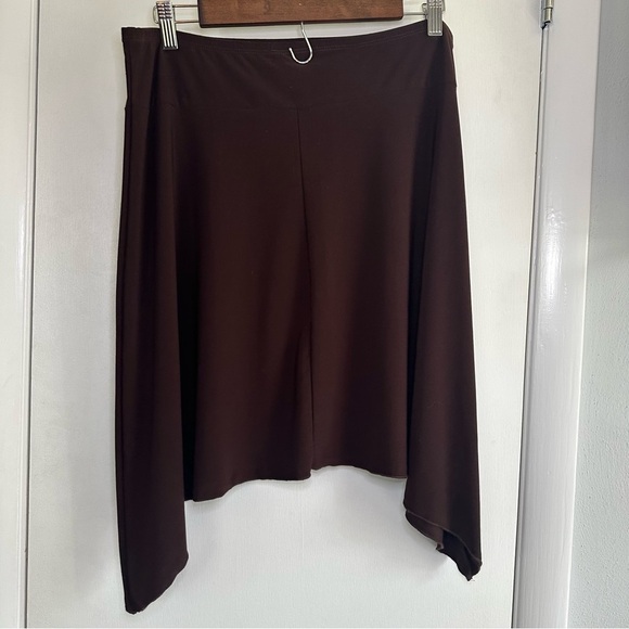 MKM Designs Y2K Vintage Asymmetrical Skirt. Brown. Size: Large. - Picture 3 of 4